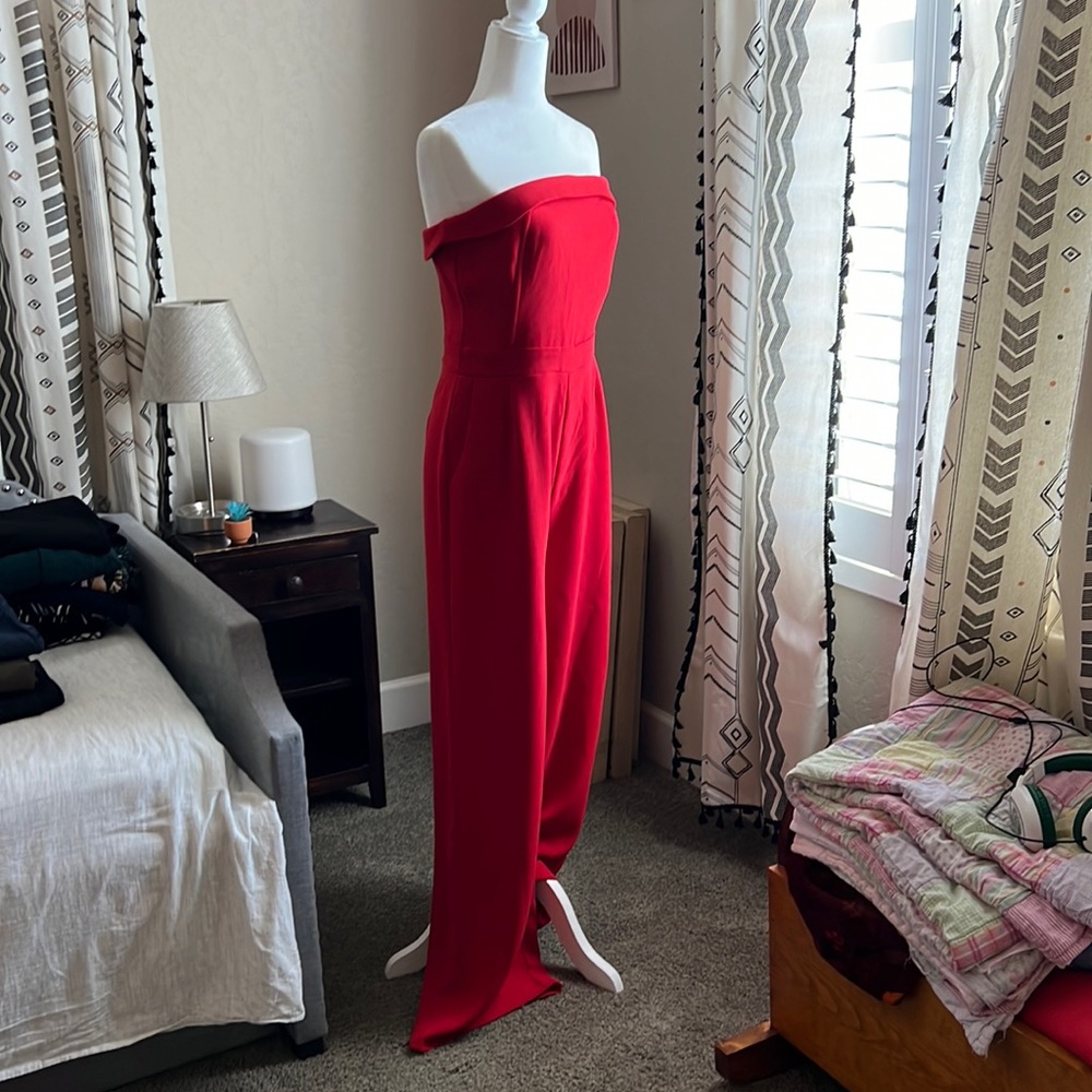 Cupcakes and Cashmere Red Jumpsuit